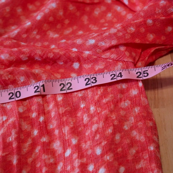 Zac & Rachel Coral Polka Dot Smocked Tunic / Mini Dress | 2X - Picture 6 of 10